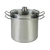 OLLA COLAPASTA + VAPORIERA 12 L. ACERO INOX. T/FONDO AXEN