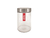 FRASCO VIDRIO 17 CMS. TAPA ACERO - CRYSTAL ROCK