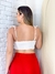 Cropped Dubai com Flores Aplicadas - comprar online