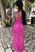 Conjunto de Saia Longa e Cropped na Renda Tricô - comprar online