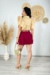 Camisa Cropped com Manga Babado - comprar online