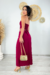 Conjunto Saia com Fenda Frontal e Cropped tomara Q Caia - comprar online