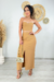 Conjunto Saia com Fenda Frontal e Cropped tomara Q Caia na internet