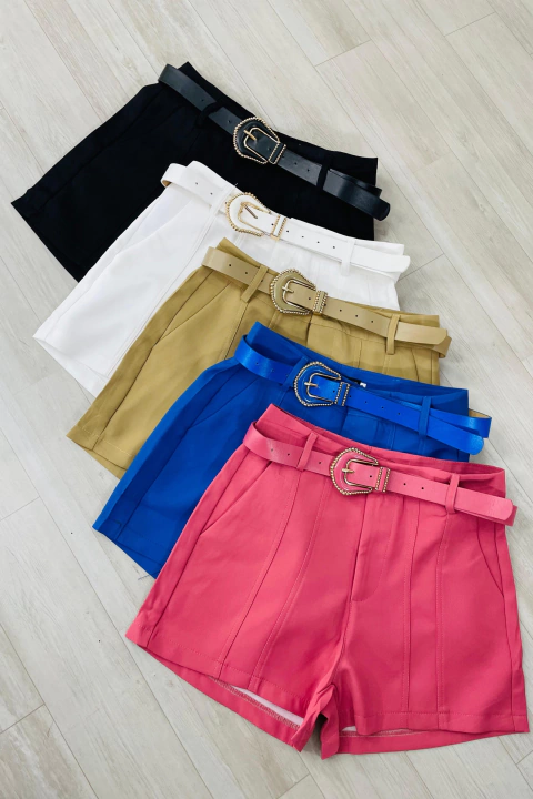 Short Curto Com Cinto