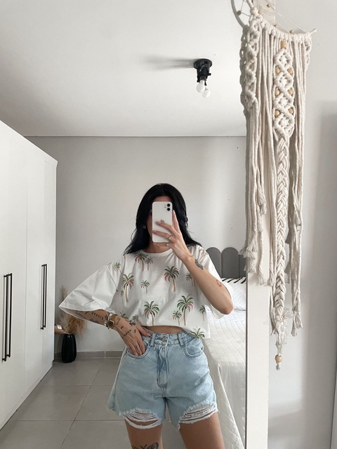 Cropped estampado - comprar online