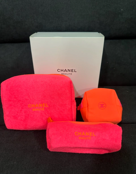 Chanel Set de Cosmetiqueras Fosfo Tela - comprar en línea
