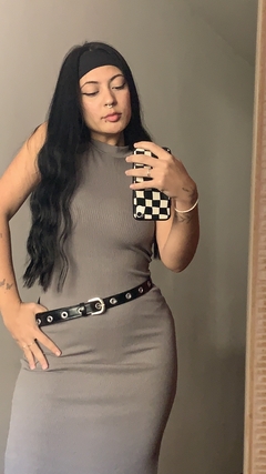 Vestido Gola Alta