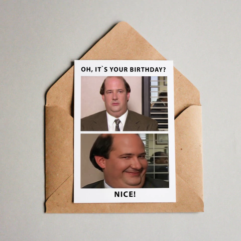 Cartão Comemorativo - NICE THE OFFICE