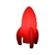 Luminária Foguete Vermelho com Lâmpada - comprar online