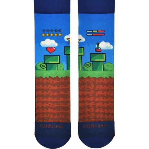Meia Mário Game Retrô - comprar online