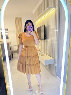 Vestido liso suede (cod.009) - comprar online