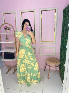 Vestido longo suede (cod.0014)