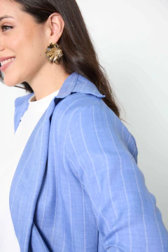 Camisa Lino rayado - La Fábrica de Mess