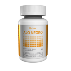 AJO NEGRO- Sistema Inmune Digestivo Circulación | Suplementos Alimenticios Fuente de Vitamina A y C, Fibra Calcio. 60 Capsulas