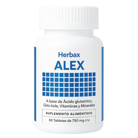 ALEX- Tabletas a base de Plantas, Vitaminas y Minerales que favorecen la Memoria y ayudan a incrementar la Concentración Mental. - comprar en línea