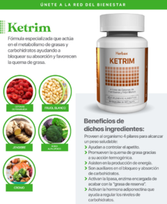 KETRIM - Soporte de Quema Grasa, Efecto Termogénico ayudando a disminuir la grasa acumulada del Cuerpo. en internet