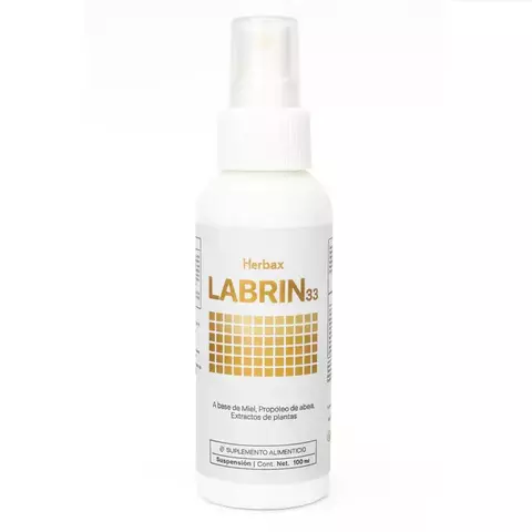LABRIN- Soporte Auxiliar en la Inflamación de la Laringe con Miel de Colmena, Propóleo y Extractos de Plantas. 100ml. - comprar en línea