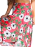saia envelope estampa floral hibiscos coral quente - ninajo jolie rj