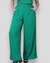 Calça Pantalona pala e elástico verde bandeira