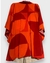 kimono estampado sol se pondo em tons de laranja e vermelho - ninajo jolie rj