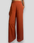 Calça Pantalona pala e elástico telha