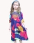 Vestido evase estampa tucano - loja online