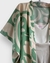 kimono estampado pintura verde menta e nude - comprar online