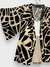 kimono estampado areia e preto geométrico - ninajo jolie rj