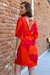 Vestido flare estampa sol se pondo - loja online