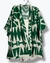 kimono estampado geométrico verde esmeralda e off - comprar online
