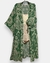 kimono longo manga 3/4 verde bambu e off estampa filtro dos sonhos