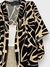 kimono estampado areia e preto geométrico - comprar online