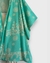 Kimono estampado arabescos e azul aqua (ciano) e off na internet