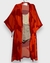 Imagem do kimono longo manga 3/4 estampa sol se pondo em tons de laranja e vermelho