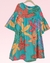 Vestido princesa estampa jardim tutquesa na internet
