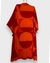 kimono longo manga 3/4 estampa sol se pondo em tons de laranja e vermelho na internet