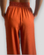 Calça Pantalona pala e elástico telha na internet