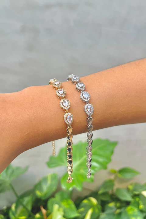 Pulseira Pedraria Gota - comprar online