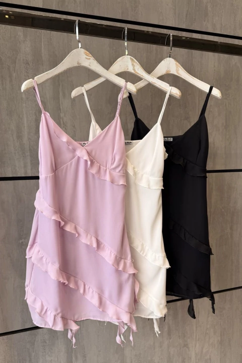 Vestido Curto Babados - comprar online