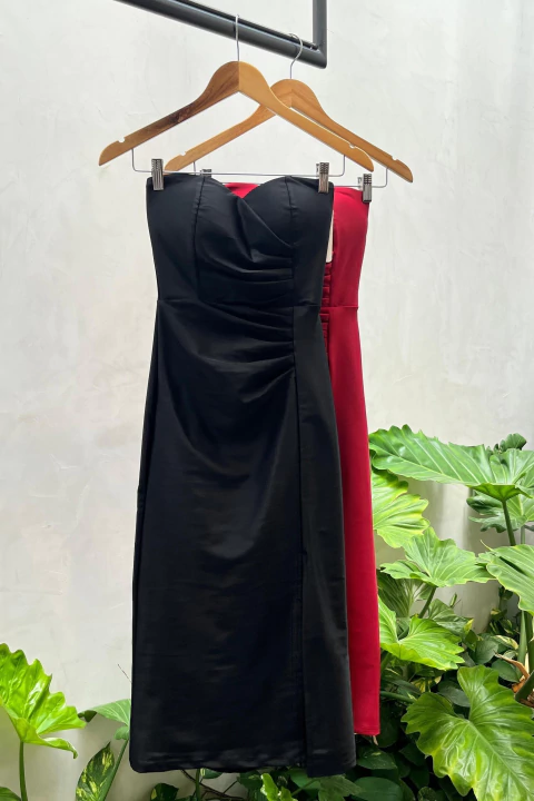 Vestido Midi TQC Fenda - comprar online