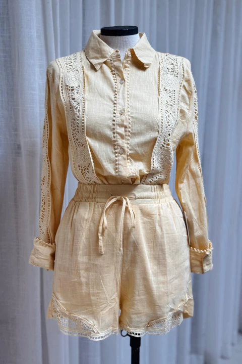 Conjunto Camisa + Short Bordado - comprar online