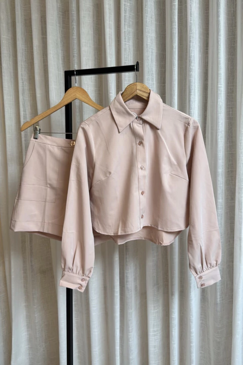 Conjunto Short + Camisa Cropped - comprar online