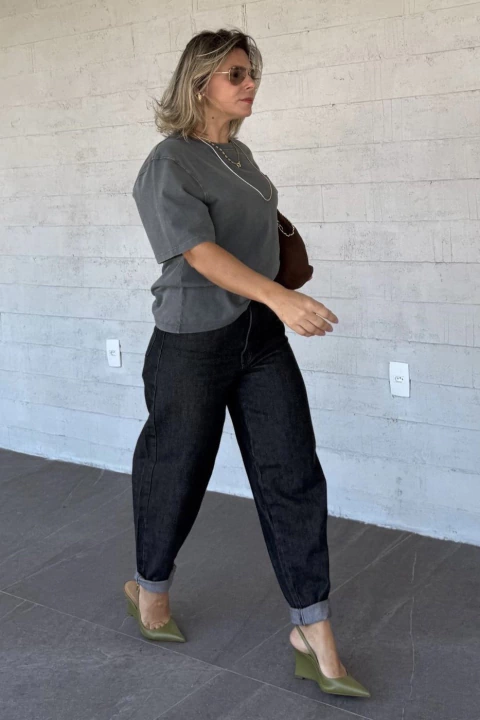 Calça Jeans Barrel C/ Barra STK - comprar online