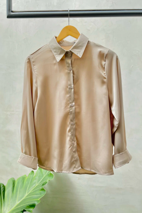 Camisa M/L Acetinada - comprar online