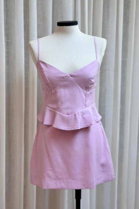 Conjunto Saia + Blusa C/ Barra Babado - comprar online