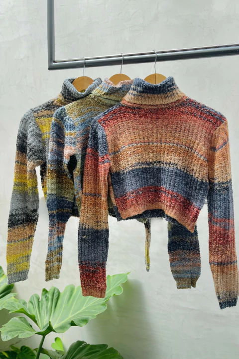 Cropped Tricot Gola Alta - comprar online