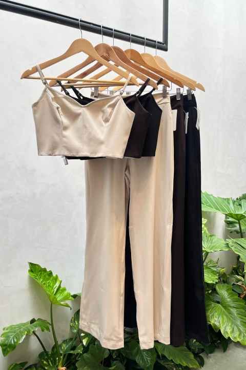 Conjunto Cropped Alcinha + Calça - comprar online