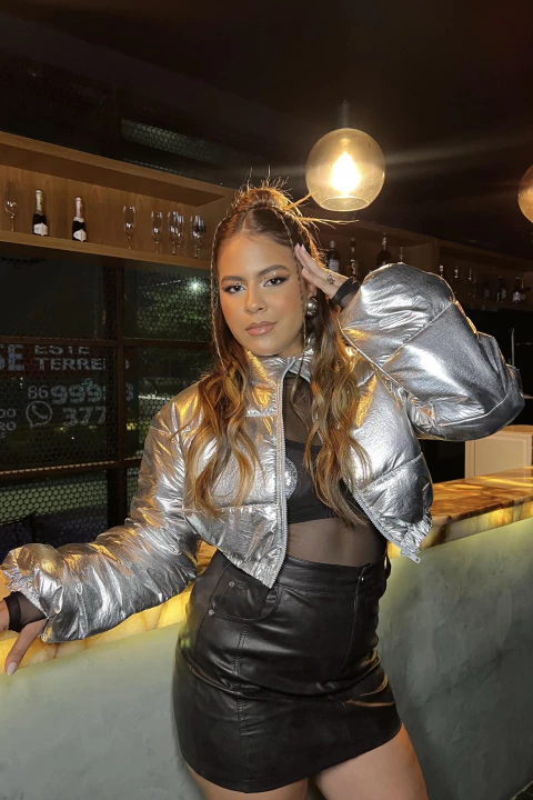 Jaqueta Puffer Metalizada - comprar online