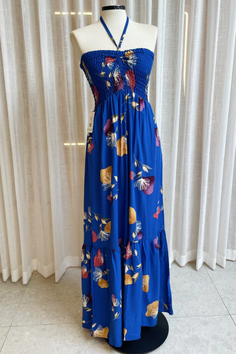 Vestido Midi Lastex Estampado - comprar online