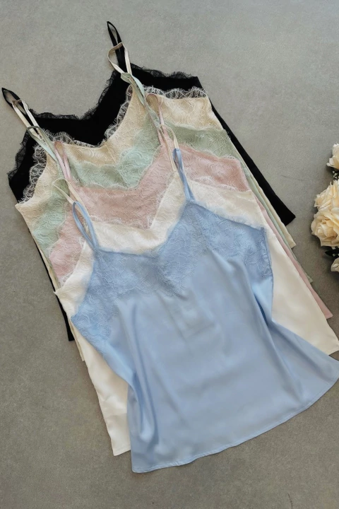 Regata Acetinada Renda - comprar online